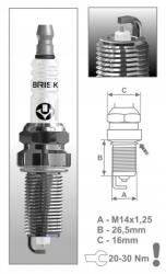 Brisk ER14YS gyújtógyertya, BRISKSilver Racing