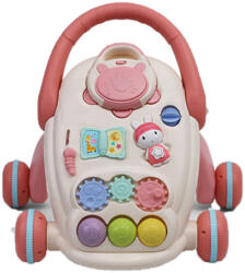  Multifunkciós baba járássegítő - interaktív fejlesztő játékkal (pink)