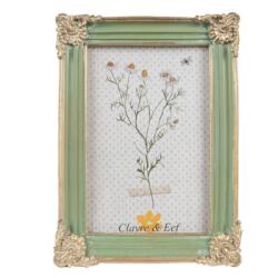 Clayre & Eef Zöld-arany színű sarokdíszes képkeret - szep-otthon - 7 310 Ft
