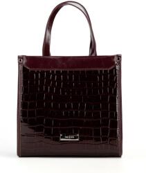 Femestage Bordó lakkozott női bőrönd