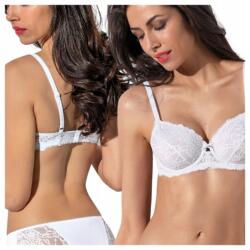 Siélei Melltartó, fehér, csipke, virágos, Size 75B