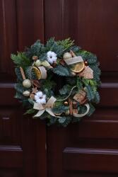  Karácsonyi Koszorú, nemesfenyő, 60cm, természetes, időjárásálló (Wianek z żywej jodły Nobilis) - allegro - 43 965 Ft