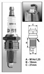 Brisk LR14YS Gyújtógyertya, BRISKSilver, Lpg/cng