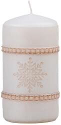  Henger 60X110 Mm Snowflake, Gyertya Tejszínes