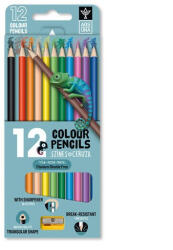 Ars Una Színes ceruza készlet, háromszögletű , hegyezővel Ars Una 12 klf. szín, (5993120022661) - iroszer24