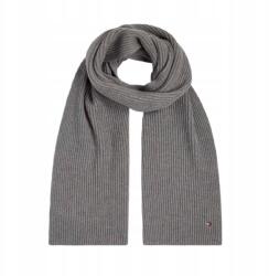 Tommy Hilfiger Férfi Sál, Essential Flag, kötött, szürke, kasmír, pamut (AM0AM10365)