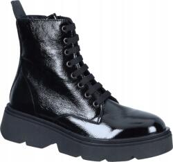 Piazza lakkozott bőr tornacipő, fekete, Size 39 (960318)