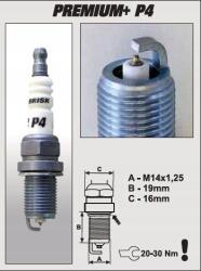 Brisk P4+ DR15YIR irídium gyújtógyertya, Premium+IRIDIUM, P4+