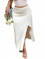 Shein 4XL Hosszú Szoknya Kivágás Szatén