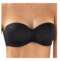 Siélei Bardotka melltartó, Size 90C, fekete, merevített, sima (biustonosz samonośny gładki 2550)