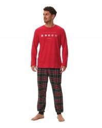 Henderson Férfi Pizsama, Honest, Size 2XL, 100% pamut, karácsonyi motívum (64606)