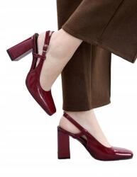 Shein 41-ES Magassarkú Cipő Szögletes Orral (sx2412252317500760)