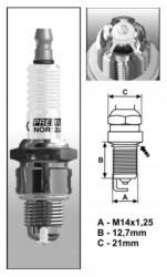 Brisk NOR15LGS gyújtógyertya, BRISKPremium Lgs, a jobb üzemanyag-felhasználásért, 20.000km csereperiódus