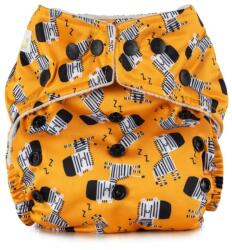 Baba Boo Scutec textil refolosibil cu buzunar Baba+Boo, Zebras