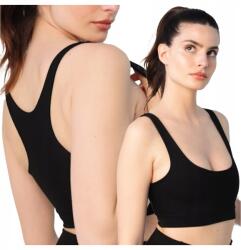 Siélei Sportos felső boxer típus, fekete, Size S, csíkos, melltartó