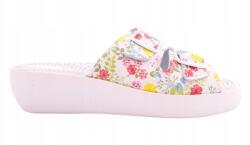  Női flip-flop papucs, állítható KF-02 Multi, r36 (KF-02 Kwiaty)