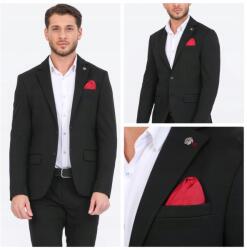 Barbetti Fekete Férfi Blézer, 65% viszkóz, 30% poliészter, Size 54 L/XL