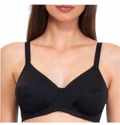 Siélei Puha Melltartó, 100% pamut, fekete, Size 95D, kényelmes