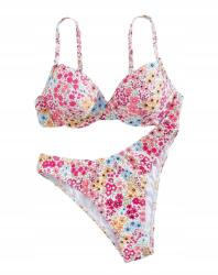 Shein XL Virágmintás Kétrészes Bikini - allegro - 1 505 Ft