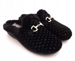 Sanital Flex Női Papucs, szőrmével, fekete, Size 37 (Z32441X)