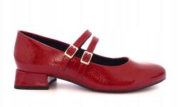 Marco Tozzi Mary Jane Balerinacipő, piros, lakkozott, Size 37 (2-22209)