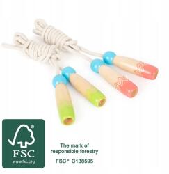 Small Foot ugrókötél, aktív, 2 db, fa fogantyú, 240cm hosszú (11872)