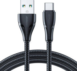 JOYROOM Cablu pentru incarcare si transfer de date Joyroom S-UC027A11, USB la USB-C, 3A, 480Mbps, 0.25m, Negru (S-UC027A11-0.25m-Bla)