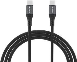 Dudao Cablu pentru incarcare si transfer de date Dudao L3CC, 2x USB-C, 60W, 2m, Negru (6976625333066)