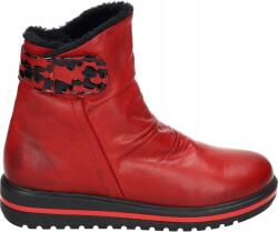 Manitu piros bélelt női bakancs, bőr, Size 40 (990332-04)