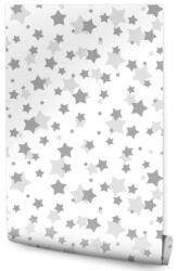 Muralo Gyerek Fali Tapéta, szürke csillagok dekoráció, flizelin (MF_237_VER-53)