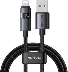 Mcdodo Cablu pentru incarcare si transfer de date Mcdodo CA-6490, USB/Lightning, 3A, 1m, Negru (CA-6490)