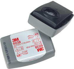 3M 6038 szűrőbetét P3, gözök HF, O3 1pár