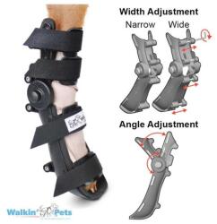  Walkinpets - orteză cu talpă reglabilă, pentru câini (pentru pic