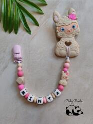 Baby Panda Névre szóló rágcsalánc - Bárány - bézs