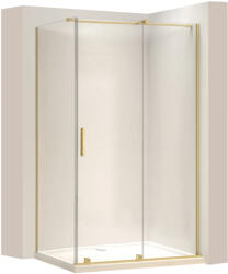 Rea Cabina de dus dreptunghiulara Rea Montana cu usa culisanta 130x80 auriu periat (KPL-K2516)