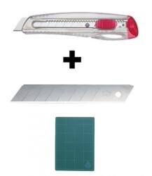 NT Cutter Set Cutter 18mm cu 10 Lame de Schimb (iL-120P+BL1P+CM-301G)