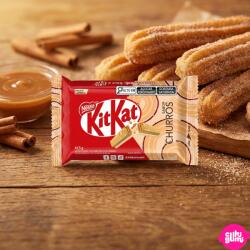 KITKAT Churro - Fahéjas Churros Ízvilágú Csokoládés Ostyaszelet 41, 5 g