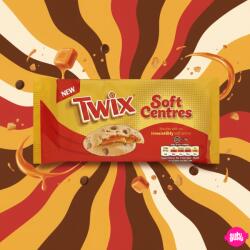 Twix Cookies Soft Centres - Puha Karamelles Csokidarabos Keksz 144 g