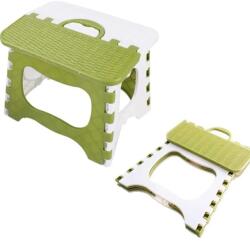  Scaun pliabil, multifunctional, plastic, Verde Alb, 26 x 21 x 21 cm