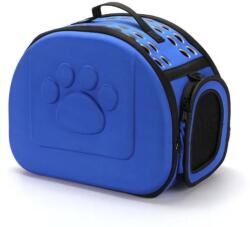  Geanta din silicon pentru transportul animalelor de companie de talie mica medie, albastru