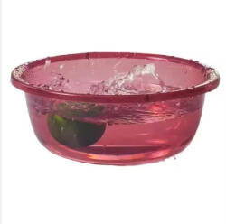  Lighean multifunctional, plastic, transparent, 23 17 cm, Rosu