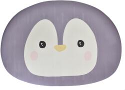  Covoras antiderapant absorbant pentru baie bucatarie, gri, model pinguin Covor baie