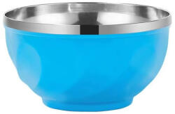  Bol bucatarie din inox cu capac, albastru deschis, 17 cm