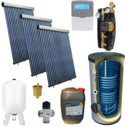 Panosol Kit Panou Solar Apa Calda Presurizat 10p Confort Cu Boiler Cu Doua Serpentine 500l Panosol C. 420 (c.420)