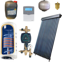 Panosol Kit Panou Solar Apa Calda Presurizat 3p Economic Cu Boiler Cu Doua Serpentine 150l Panosol C. 200 (c.200)