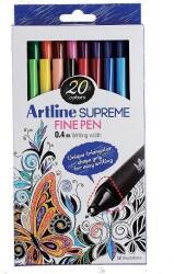 Artline Liner ARTLINE Supreme, varf fetru 0.4mm, 20 culori/set (EPFS-200/20W)