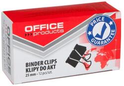 Office Products Clip hartie 25mm, 12buc/cutie, Office Products - negru (OF-18092519-05)