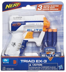 Hasbro Nerf N-Strike Elite Triad EX-3 lansator cu 3 sageti (A1690)