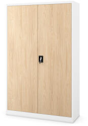 JAN NOWAK JAN II fém iratszekrény 1150x1850x400, modell fehér-sonoma tölgy