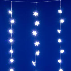 Somogyi Elektronic LED-es hópehely fényfüggöny 1,35 m 50 db hidegfehér (KAF50WH)